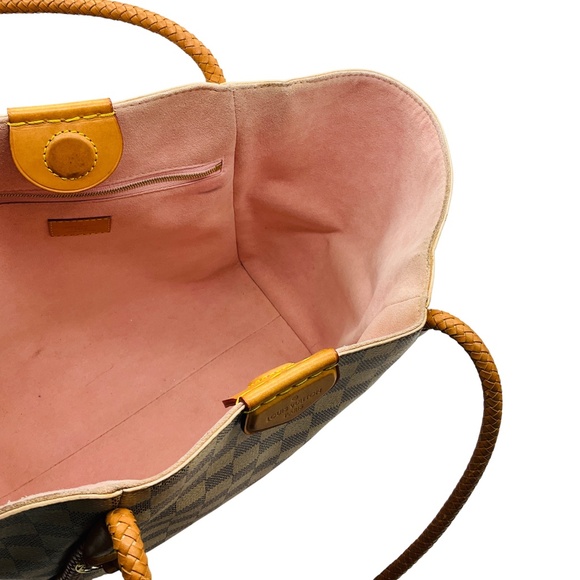 LOUIS VUITTON BEIGE DAMIER AZUR PROPRIANO MONOGRAM TOTE HANDBAG - Picture 11 of 13